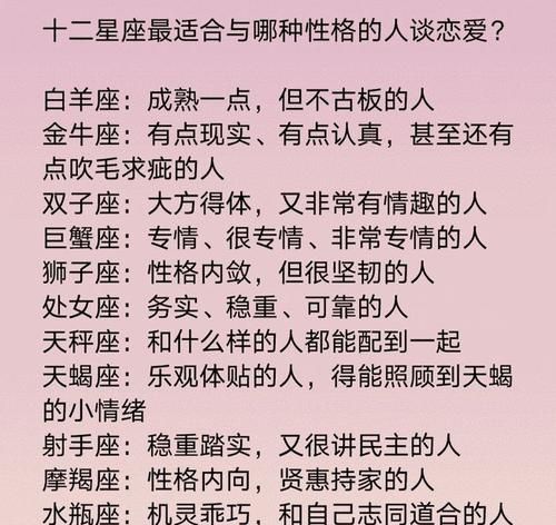 测试你和哪个星座的人最适合
,测试自己适合和什么星座的人在一起图2