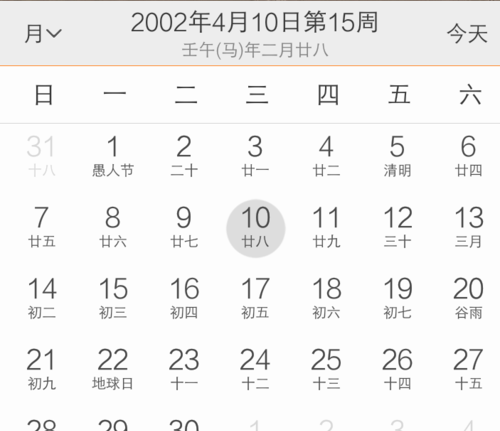 2002年4月26日阳历是什么命
,4月26日诞生的农历是甚么图1