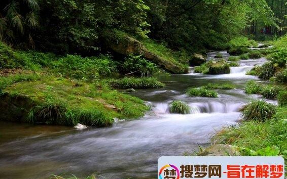 梦见小山下有清澈的小溪
,梦见溪水流淌水很清图2