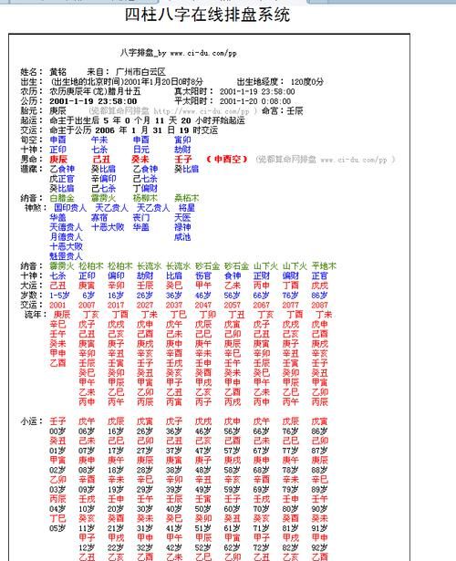 四柱八字排盘算命
,四柱八字如何看子女图3