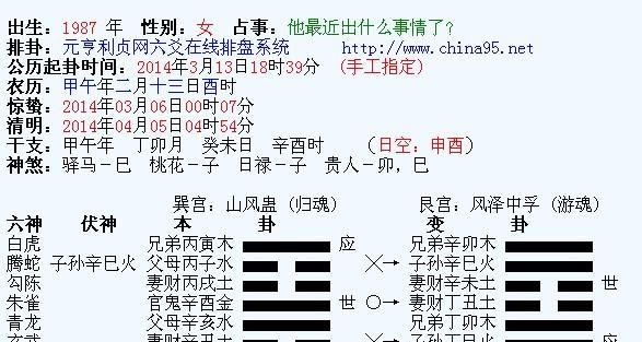 元享纳甲六爻在线排盘益卦,免费六爻在线排盘解卦白米饭图4