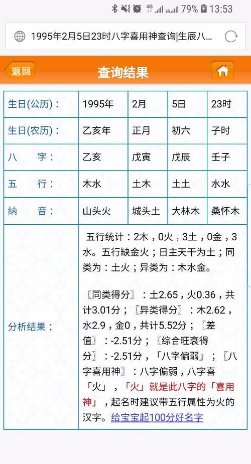 如何查询命格五行缺什么,怎么查自己五行缺什么知乎图4