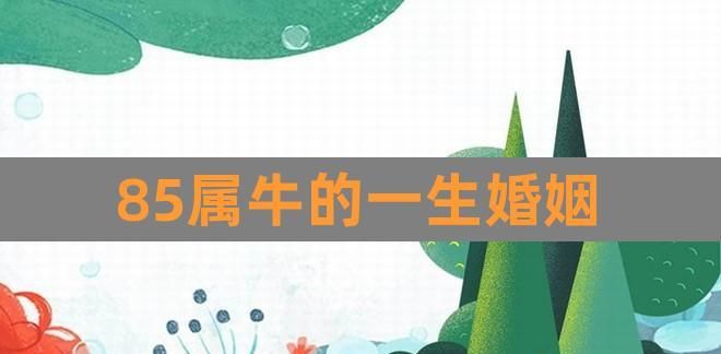 85年属牛男人婚姻感情,85年属牛男的最佳配偶 85年属牛男最佳婚配是哪个生肖图3