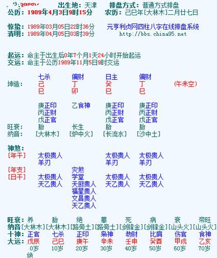 免费汉程四柱算命,姓名缘分测试配对图3