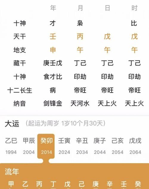 2021下半年各日柱的运势