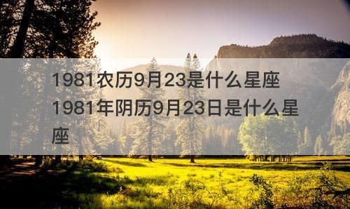 阴历6月29日日是什么星座的