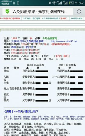免费六爻在线排盘解卦白米饭